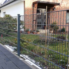 double wire fence used in community