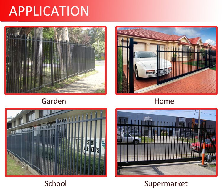 2 Mga Riles, 3 rails garrison security fencing panels 2100mm x 2400mm