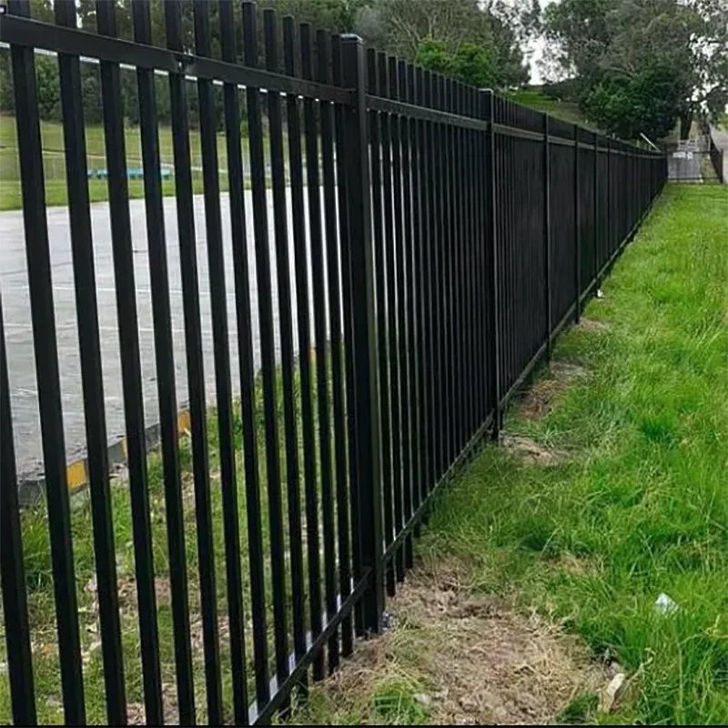 steel flat top fence